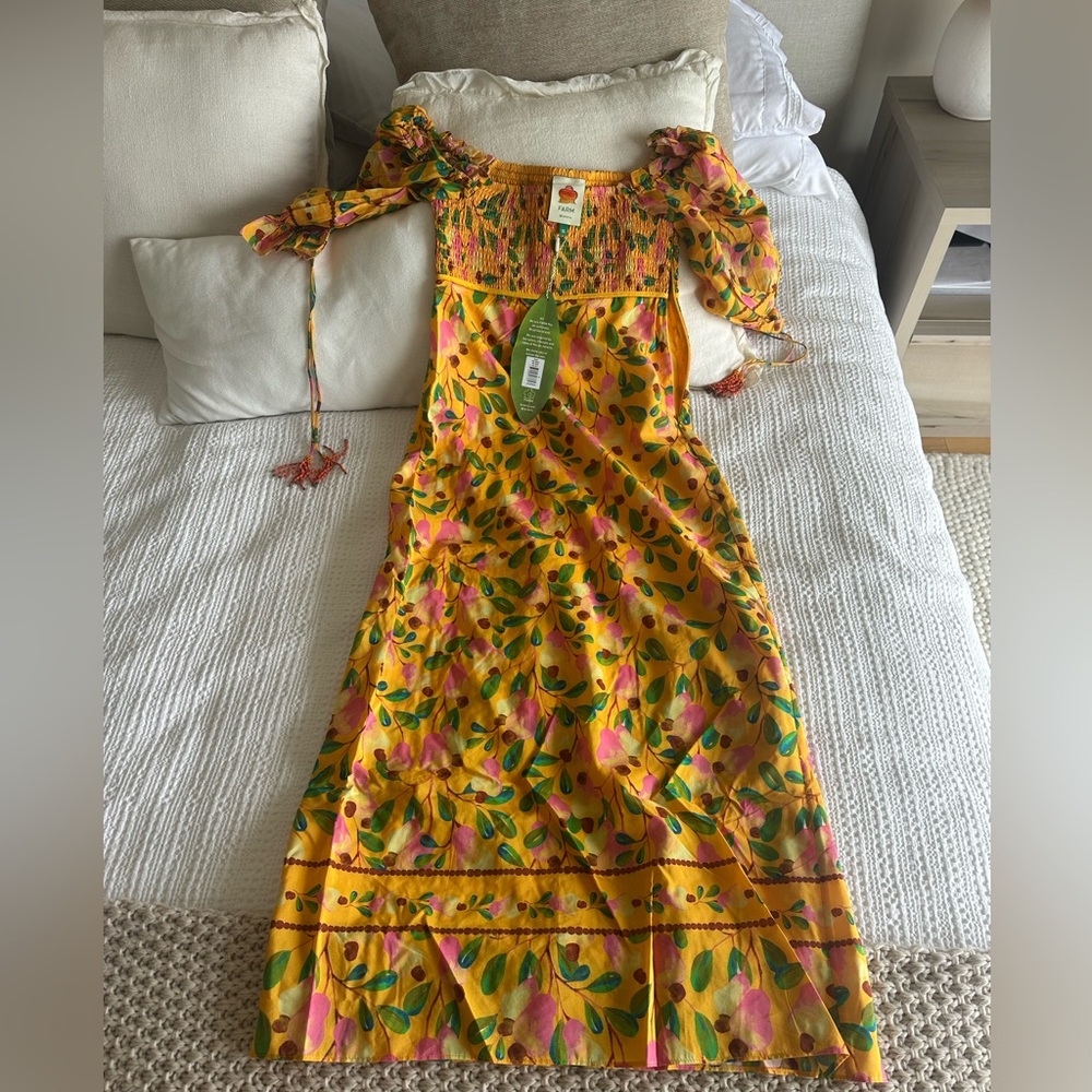Brand New: FARM Rio Mini Cashew Maxi Dress Size XS